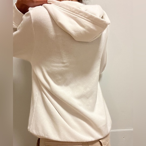 Tommy Hilfiger zip up jacket with a hood. Ivory color size XS - Picture 3 of 3